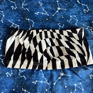 💜 NWOT ROMWE Checkered Tube Top